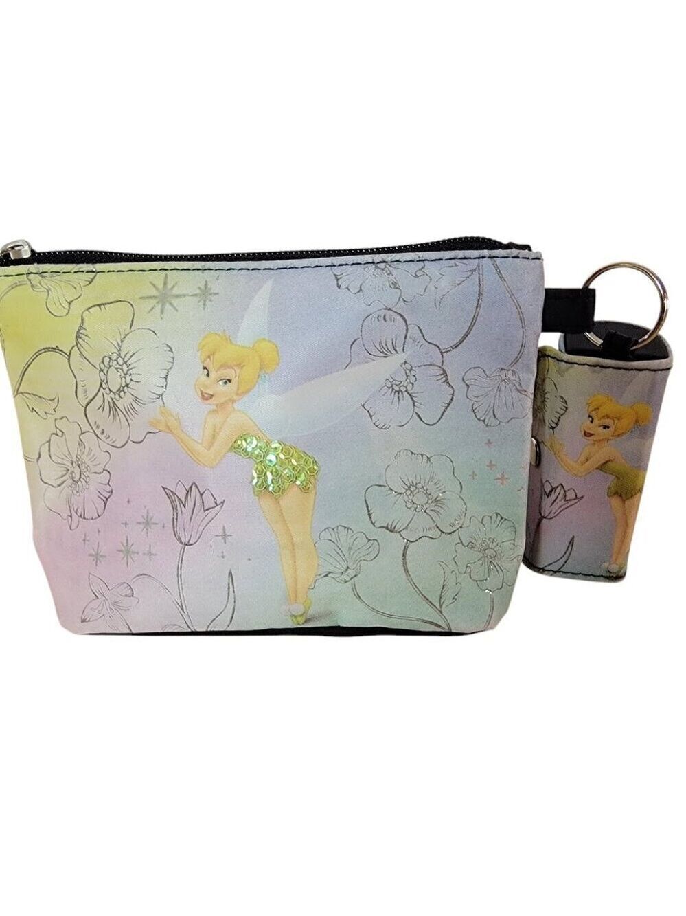 Disney Tinkerbell Sequin Cosmetic Case with Lipstick Holder